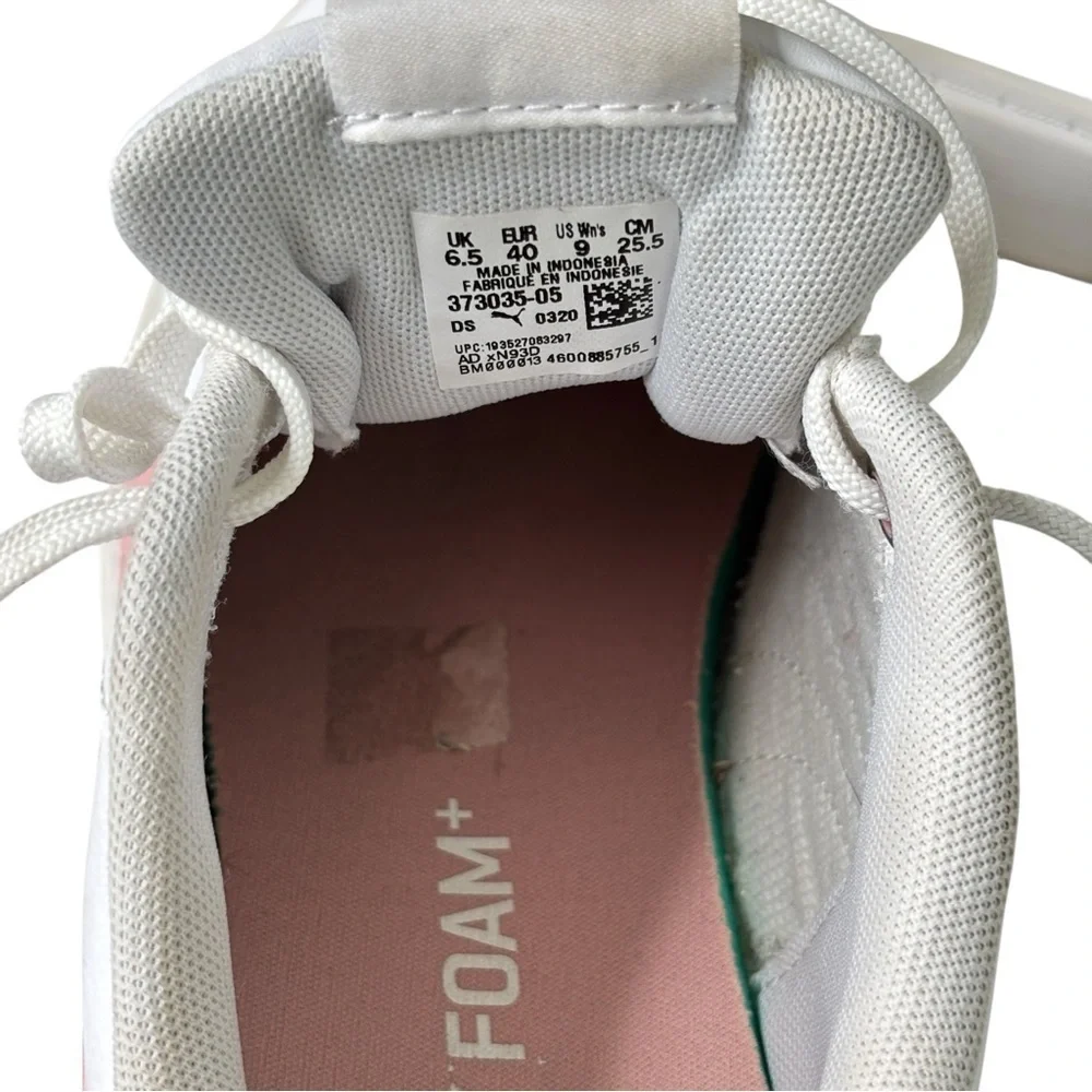 Puma Smash Platform V2 Casual Sneakers Womens Shoe Size 9 White / Pink 373035-05